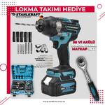 STAHLKRAFT STH 9275 58Vf Akülü Kömürsüz Yüksek tork Somun Sökme-Vidalama Cırcırlı